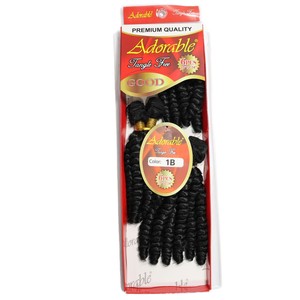 Extensiones de Cabello Sintético Rizado Africano para Trenzas, 6 Paquetes de 250g en Caja, Venta al Por Mayor - Product Image 1