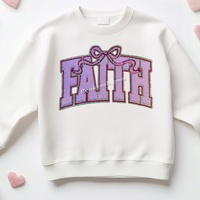 Faith patchs personnalisés broderie vêtements marque Logo fer sur patchs personnalisés