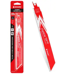 9-inch 8tpi Carbide qua lại lưỡi cưa độ bền cho kim loại dày, gang, thép hợp kim bán lớn