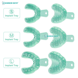 Plateaux d'empreinte dentaire pour implants, supports de dents en plastique, déflecteurs pliables en plastique, tailles S/M/<span class=keywords><strong>L</strong></span>, pour implantation dentaire - Product Image 1