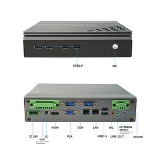X86 <span class=keywords><strong>Pentium</strong></span> คอมพิวเตอร์8505 DC 9-24V ลินุกซ์อูบุนตูแบบ Dual LAN 2อีเธอร์เน็ตขนาดเล็กคอมพิวเตอร์คอมพิวเตอร์ไม่มีพัดลม - Product Image 4