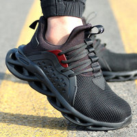 Calzado de Seguridad para Trabajadores de la Moda, Zapatillas Deportivas Transpirables para Hombre, Zapatos de Seguridad con Superficie de Malla Ligera para Hombre