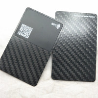 Individuelles Logo Carbon Premium Visitenkarte RFID NFC Geschäftskarte