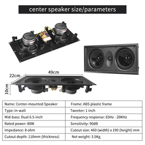 Sistema de Cine en Casa 5.1, Amplificador Digital HD, Sonido Envolvente, Sistema de Teatro en Casa Montado en la Pared - Product Image 6