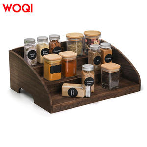 Étagère à épices <span class=keywords><strong>et</strong></span> support de rangement en bois WOQI à trois niveaux, 3 couches, garde <span class=keywords><strong>tout</strong></span> bien rangé <span class=keywords><strong>et</strong></span> sans désordre - Product Image 1