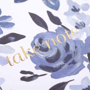 Caitlin Wilson Floral Design <b>A5</b> <b>Spiral</b> Thermal Binding Leather Diary <b>Notebook</b> 80 Sheets Premium Paper Customizable Fast Shipping - Product Image 2