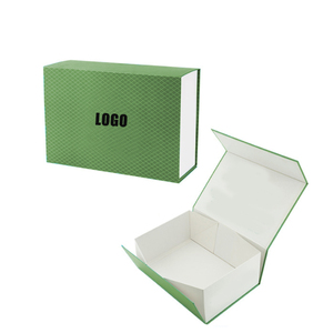 Luxury High-End <b>black</b> Rigid Paperboard Gift <b>Box</b> Customized Logo Embossed Folding <b>Box</b> with Magnetic Closure Lid Wholesale - Product Image 4