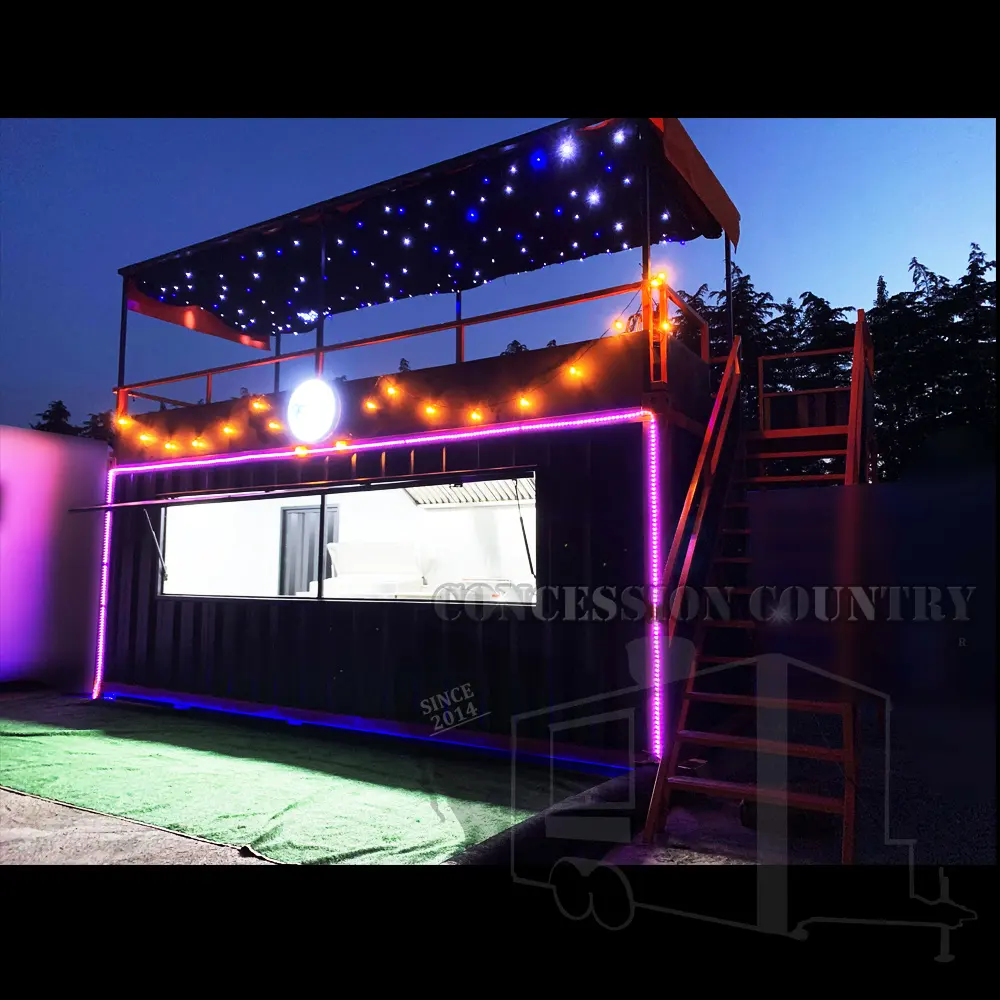 Brand New free design shipping container cafe food kiosk booth container coffee shop movable bar