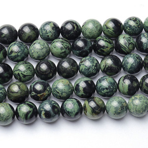 Venta al por mayor <span class=keywords><strong>jaspe</strong></span> Kambaba <span class=keywords><strong>verde</strong></span> natural, <span class=keywords><strong>jaspe</strong></span> de cocodrilo hebra de cuentas sueltas para hacer joyas DIY 4mm 6mm 8mm 10mm 12mm, 38cm - Product Image 4