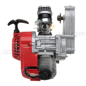 47cc/49cc <b>Engine</b> 2-Stroke Pull Start Motor W/ Transfer Box Red for Mini Dirt <b>Bike</b> - Product Image 3