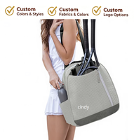 Sac à dos de tennis matelassé personnalisé pour femme, sac à bandoulière multifonctionnel pour raquette de tennis, sac de sport avec poche pour bouteille d'eau