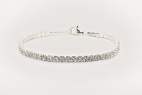 Bracelet de tennis réglable, cadeau, chaîne minimaliste scintillante, largeur 1 mm, 2 mm, 3 mm, or 10 carats, 14 carats, 18 carats, diamant de laboratoire, bijoux fins