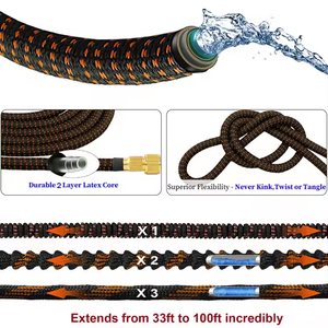 Hot Product Easy-to-Use 25-200ft Expandable Metal Water with High Retention Retractable Magic - Product Image 3