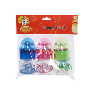 Juego de Biberones de 3 Piezas de PP Sin BPA con Diseño de Dibujos Animados de 60 ml/2 oz de ALG Factory con Clip para Pañales para Bebés de 0 a 12 Meses - Product Image 2