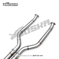 Échappement Catback Valvetronic Z-pipe pour BMW M5 M6 G90 G99 S68 4.4TT 2024-2025 Boska SS304L OPF Son agressif