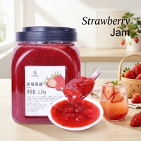 Doking Brand Real Fruit Strawberry Jam 2.5kg Strawberry Pulp Puree for Bubble Tea Smoothie and Dessert Topping Ingredients