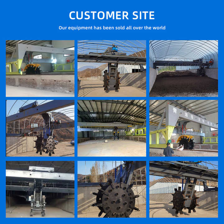 Automatic Organic Waste Turning Machine Wheel Type Compost Turner ...