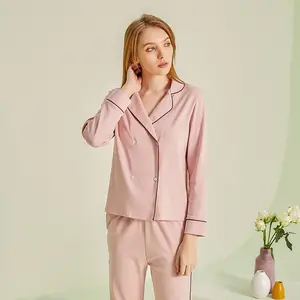 NANTEX Cotton Pajamas For Women's Sleepwear Tops With Capri Pants Lounge Pajama Sets