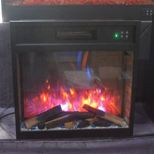 Muebles modernos de lujo para sala de estar, <span class=keywords><strong>chimenea</strong></span> eléctrica de simulación con incrustaciones de plata personalizada, Control remoto, construcción de acero LED, nuevo - Product Image 3