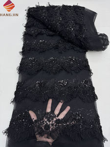 2025 <span class=keywords><strong>New</strong></span> Phi Ren Lưới Vải Với Sequins Sang Trọng Thêu 3D Hoa Ren Vải Tuyn Ren Vải Cho Đám Cưới Cô Dâu Ăn Mặc - Product Image 5