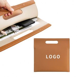 Bolso de Mano Personalizado de Cuero PU Suave para Mujer, para Documentos, Negocios y Suministros de Oficina - Product Image 3