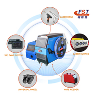 Mini machine de soudage laser 4 en 1 750W 1250W 1650W 1950W, machine de soudage laser à fibre industrielle portable refroidie par air