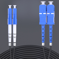 TPU Outdoor Single Mode LC-SC Optical Fiber Jumper Double Core 3m Resistant Rat Bite Compression Steel Fiber Optic Equipment