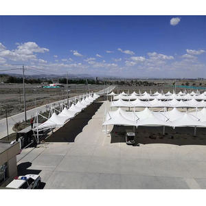 Carpa de Membrana PVDF Impermeable y Resistente al Viento para Estacionamiento de Autos, Estructura Tensada, Toldo para Autos - Product Image 2