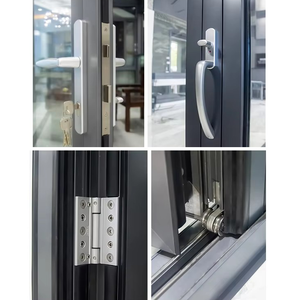 Portes accordéon en aluminium pour patio, portes pliantes en aluminium pour <span class=keywords><strong>maison</strong></span> et villa, fabriquées à Foshan - Product Image 2