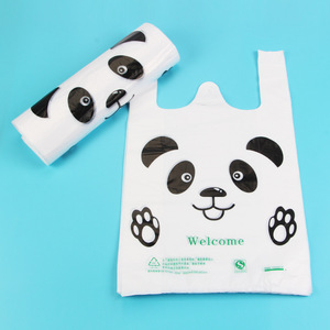 Bolsa de compras para camisetas con asa de cuerda de algodón, estampado en caliente, a prueba de humedad, para supermercados y tiendas de comestibles - Product Image 3