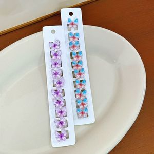 10 pz graziose forcine <span class=keywords><strong>per</strong></span> capelli in plastica colore sfumato trecce <span class=keywords><strong>per</strong></span> ragazze e bambini peluche e tessuto stile dolce - Product Image 4