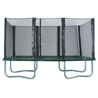 Trampolín Elástico Rectangular de 14*16 pies para Interiores/Exteriores, Trampolín Plegable de PVC/PP con Marco de Acero para Adultos/Niñas