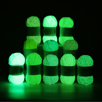 Rainbow Colors Luminous Knitting Yarn Glow in the Dark Crochet Yarn