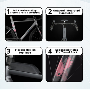 จักรยาน <span class=keywords><strong>JAVA</strong></span> IDRA Gravel Bike สำหรับขาย 24 สปีด โครงอลูมิเนียมอัลลอยด์ เบรกดิสก์ 700C จักรยานเสือหมอบ - Product Image 2