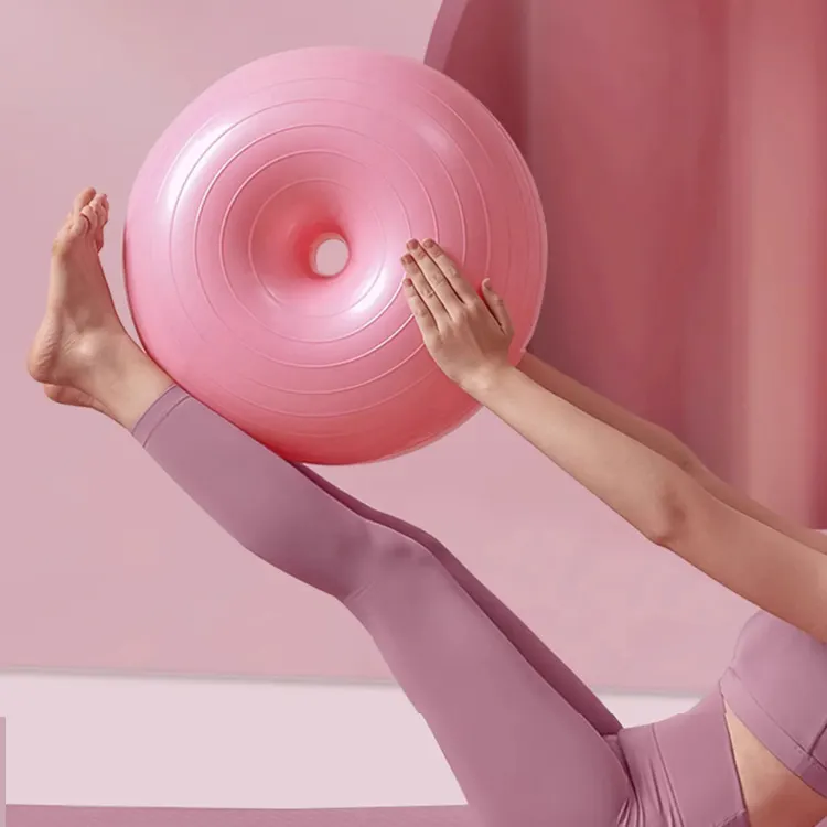 Deportes Gimnasio Fitness Donut Yoga Ball Entrenamiento Ejercicio media pelota de yoga Home Balance Ball Pilates