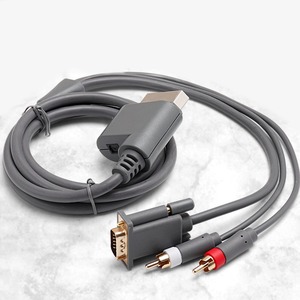 <span class=keywords><strong>สาย</strong></span> <span class=keywords><strong>VGA</strong></span> 1.8 เมตร สำหรับ Xbox 360 <span class=keywords><strong>สาย</strong></span>เชื่อมต่อ HD <span class=keywords><strong>AV</strong></span> <span class=keywords><strong>สาย</strong></span>สัญญาณเสียงและวิดีโอ <span class=keywords><strong>สาย</strong></span><span class=keywords><strong>แปลง</strong></span> 2RCA สำหรับ Xbox 360 - Product Image 3