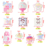 Perles en acrylique à trou droit, motif gaufré mignon, marque QC, pour pendentifs DIY, chaînes de téléphone, accessoires pour cheveux, Yiwu