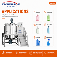 Homogénéisateur en acier inoxydable de 200 L, machine de mélange de détergent liquide pour applications chimiques et alimentaires