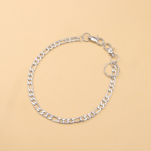 โซ่คาดเอวสไตล์พังก์ โลหะผสมสังกะสี จี้วงกลมชั้นเดียว เครื่องประดับแฟชั่นฮิปฮอปสำหรับสวมใส่ทุกวัน - Product Image 2