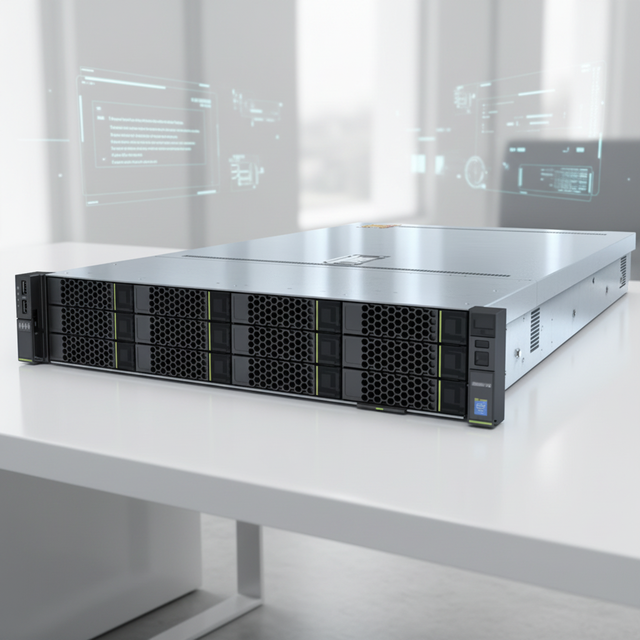Energy Efficient 500W DC PSU 2-Socket Xeon 12x3.5-inch HDD Green Computing Rack Server