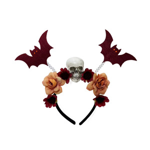 Diadema <span class=keywords><strong>de</strong></span> Murciélago con Flores para Disfraz <span class=keywords><strong>de</strong></span> Halloween, Unisex, Hecha a Mano, para Fiesta <span class=keywords><strong>de</strong></span> <span class=keywords><strong>Carnaval</strong></span>, Festival <span class=keywords><strong>de</strong></span> Fantasmas - Product Image 4