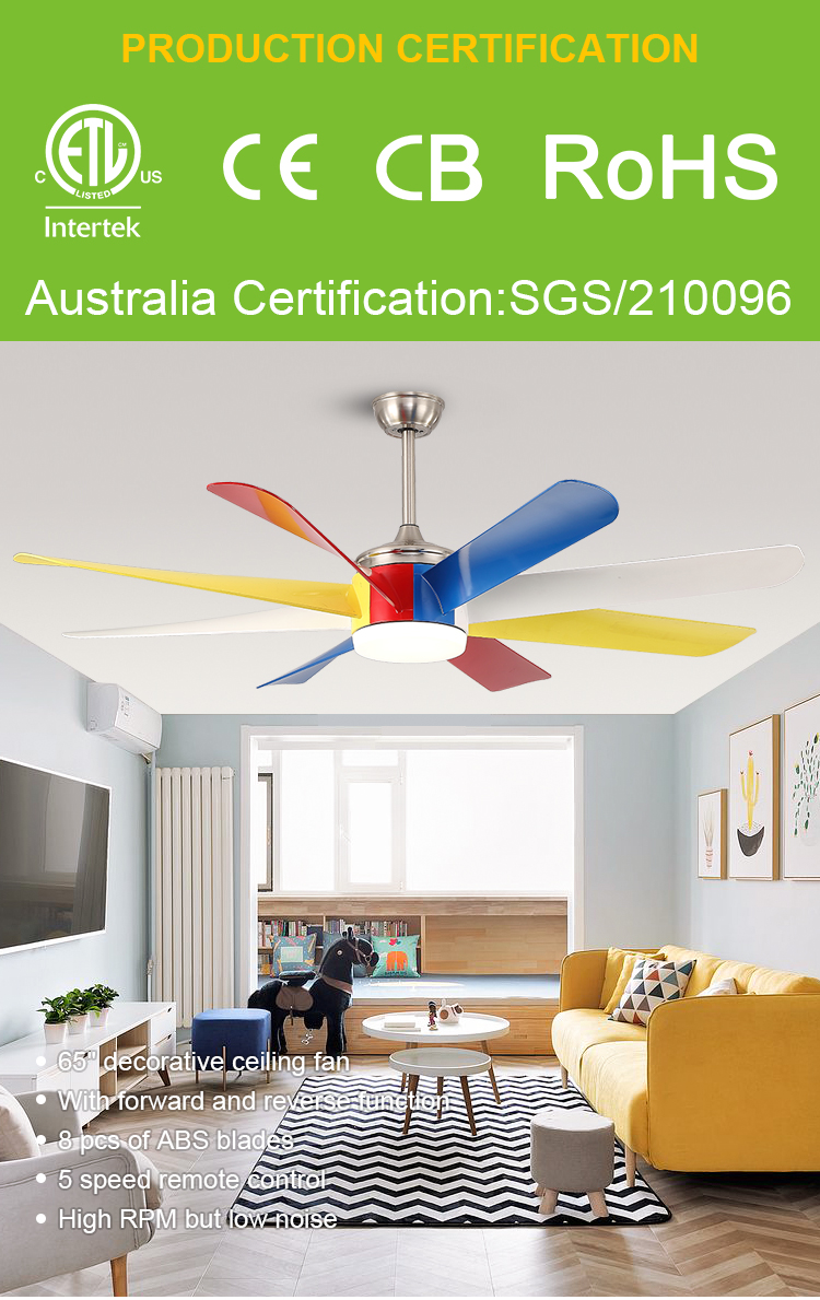 Breezelux 60 inch decorative Ceiling fan lamp