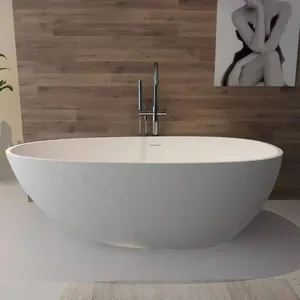 Slion SL9117 vasca da bagno indipendente elegante in pietra artificiale dal design tedesco