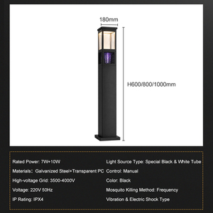 <span class=keywords><strong>Lampe</strong></span> de jardin extérieure essentielle pour l'été, étanche IPX4, pour cour et villa, 7W 10W 220V, <span class=keywords><strong>anti</strong></span>-moustiques - Product Image 3