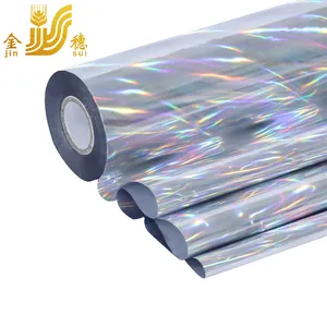 Holographic Foil Supplier JINSUI Hot Stamping Silver Holographic Foil For Fishing Lure