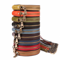 Porte-monnaie en cuir PU personnalisé pour femme, porte-cartes, mini pochette à fermeture éclair, pochette de poignet, style antivol compact pour ranger l'argent