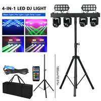 Nouvelle barre de lumière LED Gig 4x40W RGBW 4-en-1 pour scène, avec effets Wash, Beam et Strobe, tête mobile rotative indépendante sur pied pour scène et DJ