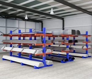 Estantería Cantilever de Acero de Una Sola Cara Nuoteng, Unidad de Almacenamiento Galvanizada con Recubrimiento Electrostático en Polvo, Instalación Enchufable - Product Image 2