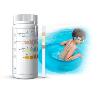 Kit de Tiras Reactivas 4 en 1 <span class=keywords><strong>para</strong></span> <span class=keywords><strong>Piscinas</strong></span> - Mide <span class=keywords><strong>Cloro</strong></span> Libre, PH, Ácido Cianúrico y Alcalinidad Total <span class=keywords><strong>para</strong></span> el Mantenimiento de <span class=keywords><strong>Piscinas</strong></span> y Spas - Product Image 3