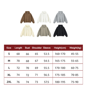 Wholesale 430gsm Heavyweight No String Blank Men Hoodies Unisex Cotton French Terry Oversized Hoodie Custom Logo Streetwear - Product Image 5